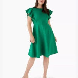 Kate Spade Vibrant Green Midi Dress
